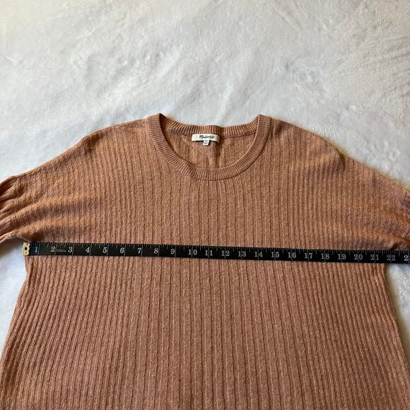 Madewell Crewneck Pullover Ribbed Sweater Size X-Small Relaxed Fit Girly Cozy - Picture 8 of 8